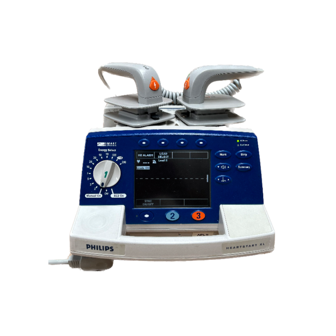 Philips Heartstart XL Defibrillator with Reusable Paddles